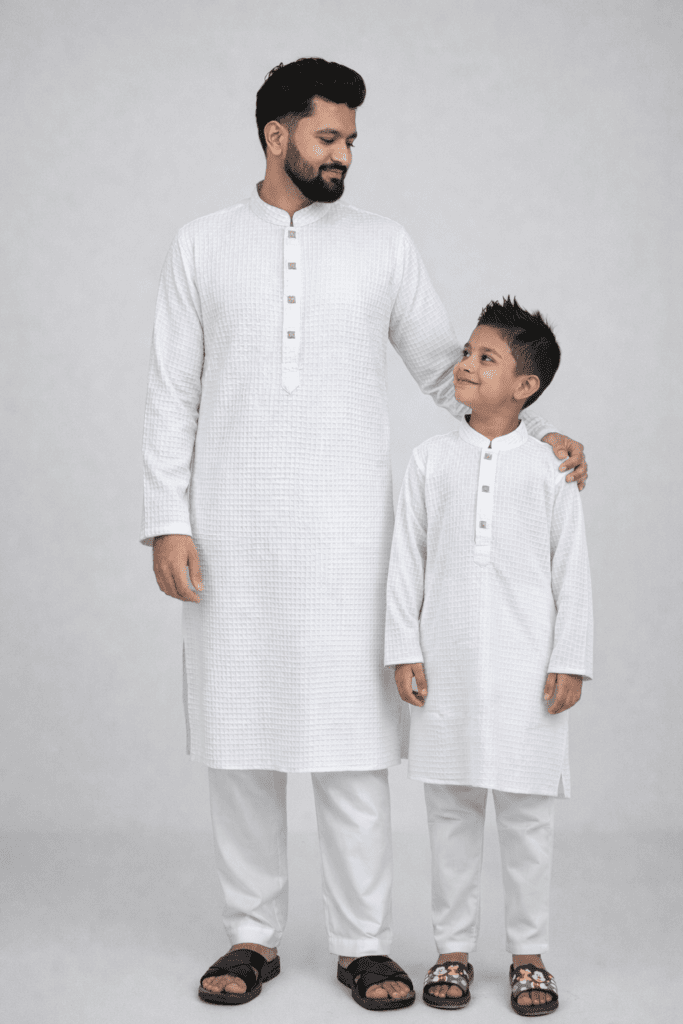 Baba sele matching jub white